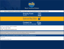 Tablet Screenshot of musicinsurance.net